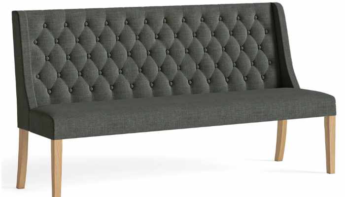 Button Back Sofa Charcoal