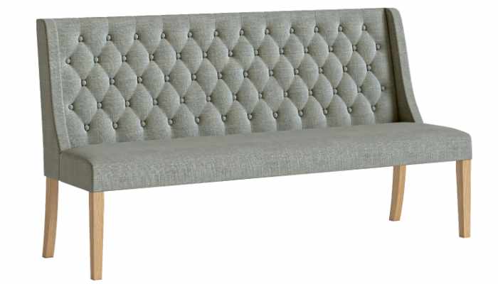 Button Back Sofa Grey