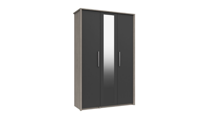 Tall 3 Door Wardrobe with Mirror