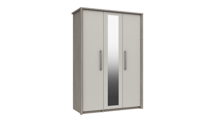 3 Door Bifold Wardrobe with Mirror