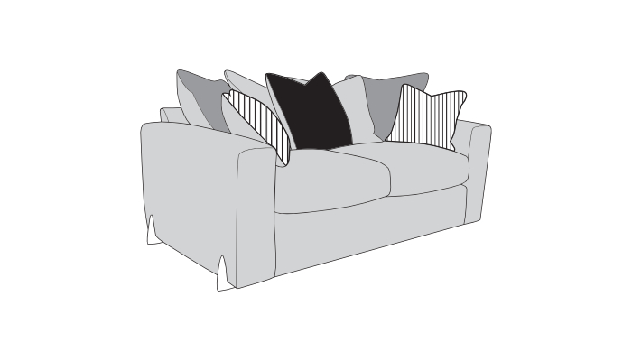 3 Seater Pillow Back Sofa