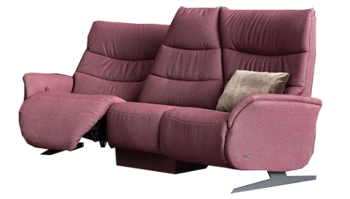 Trapozoidal Sofa 70H Manual Recliner