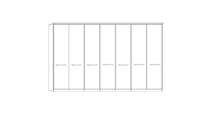 7 Door wardrobe with Cornice