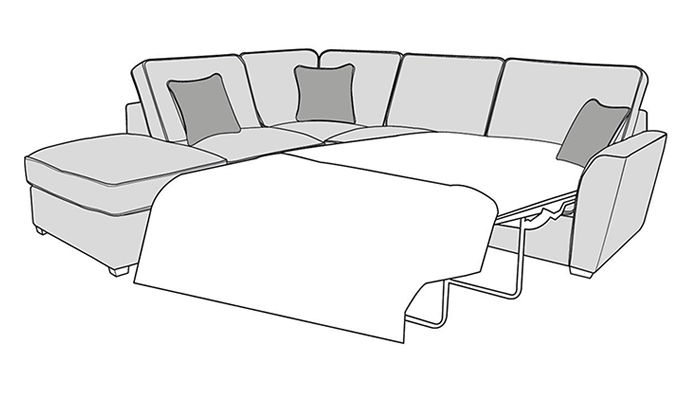 Chaise Corner Sofabed (L)