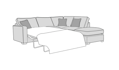 Chaise Corner Sofabed (R)