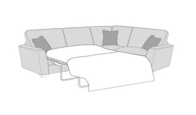 2 Corner Sofa Bed (R)