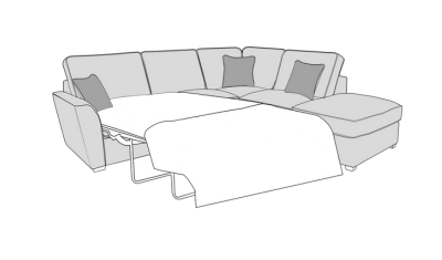 Chaise Corner Sofa Bed (R)