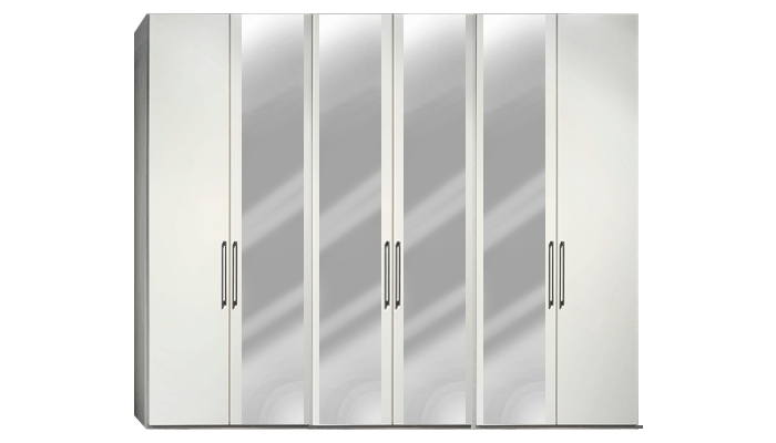 6 Door 4 Mirror Wardrobe