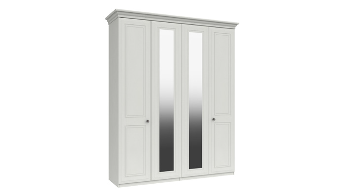 Tall 4 Door Robe with 2 Mirrors