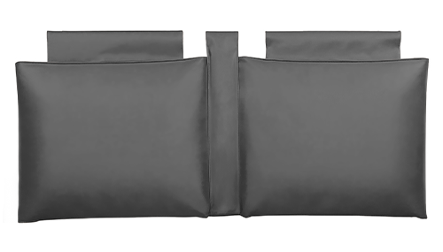 Double Headboard Cushion Dark Grey