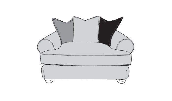 Love Chair Pillow Back