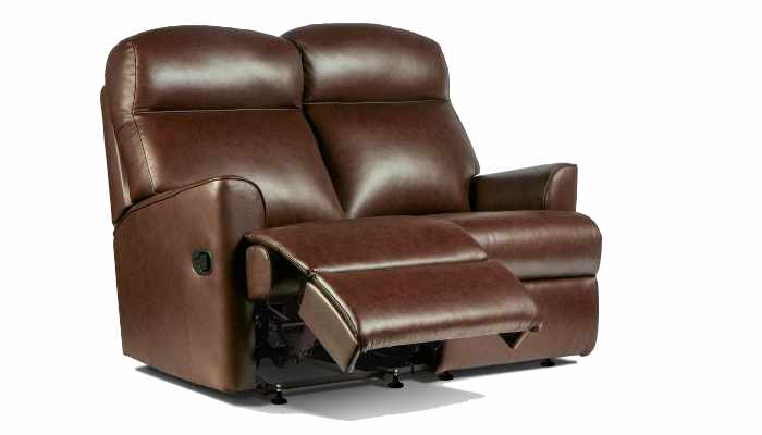 Small Rechargeable Powered Reclining 2 Seater