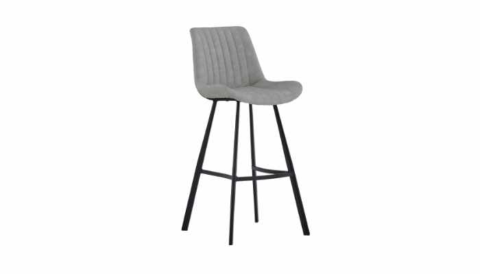 George Bar Stool Light Grey