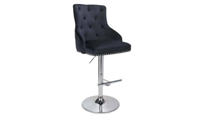 Black Velvet Bar Stool