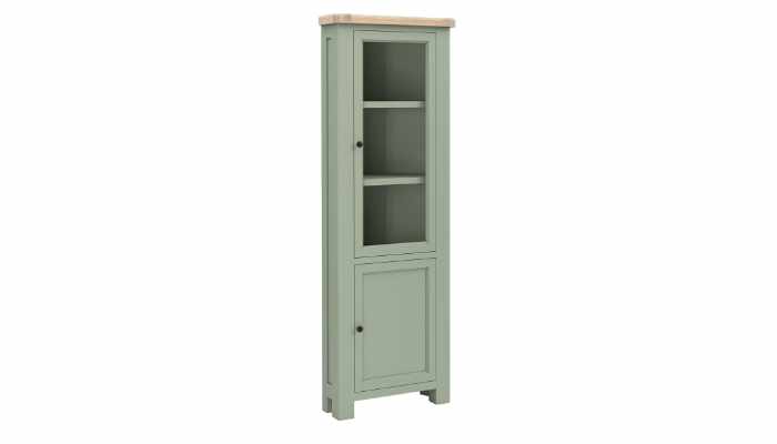 Corner Display Cabinet Sage 