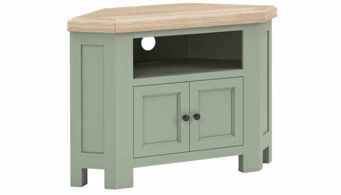 Corner TV Unit 2 Doors Sage 