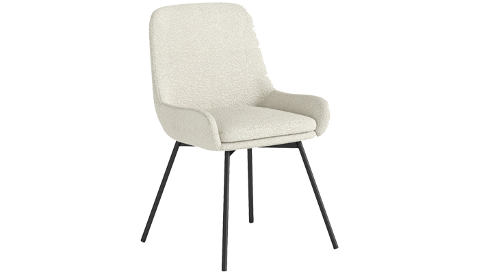 Evie Chair - Ivory Boucle 70334T