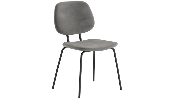 Lily Chair - Grey Velvet 70185T2