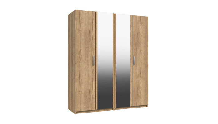 4 Door Wardrobe with 2 Mirrors